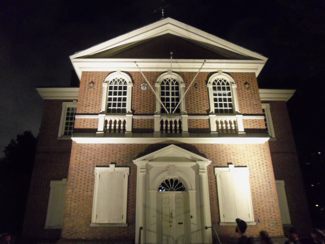 Haunted Philadelphia at night