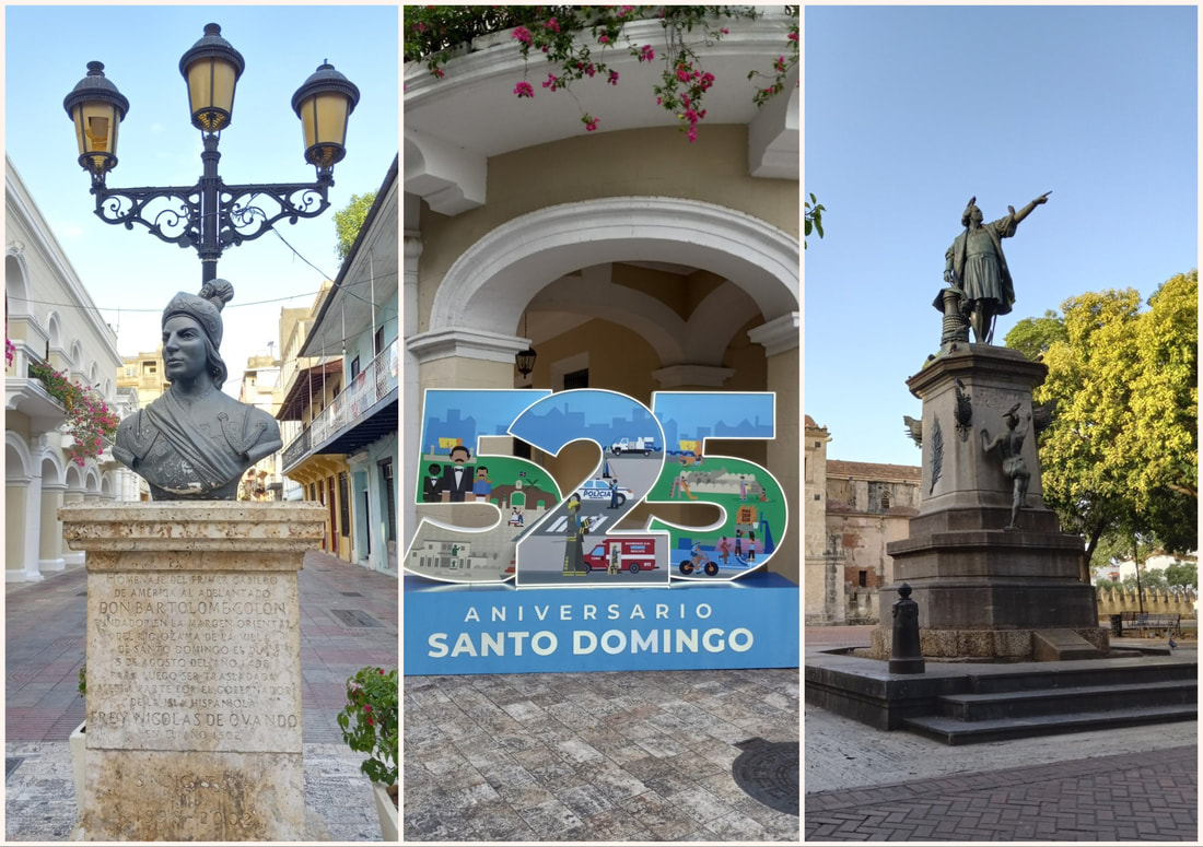 statues around the square