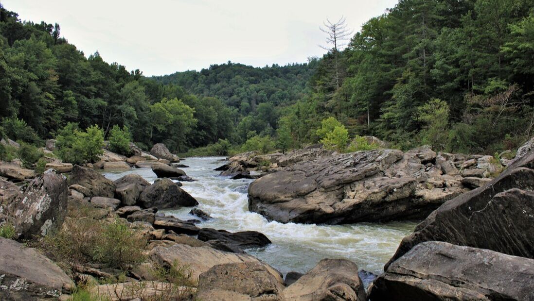 large river rapids