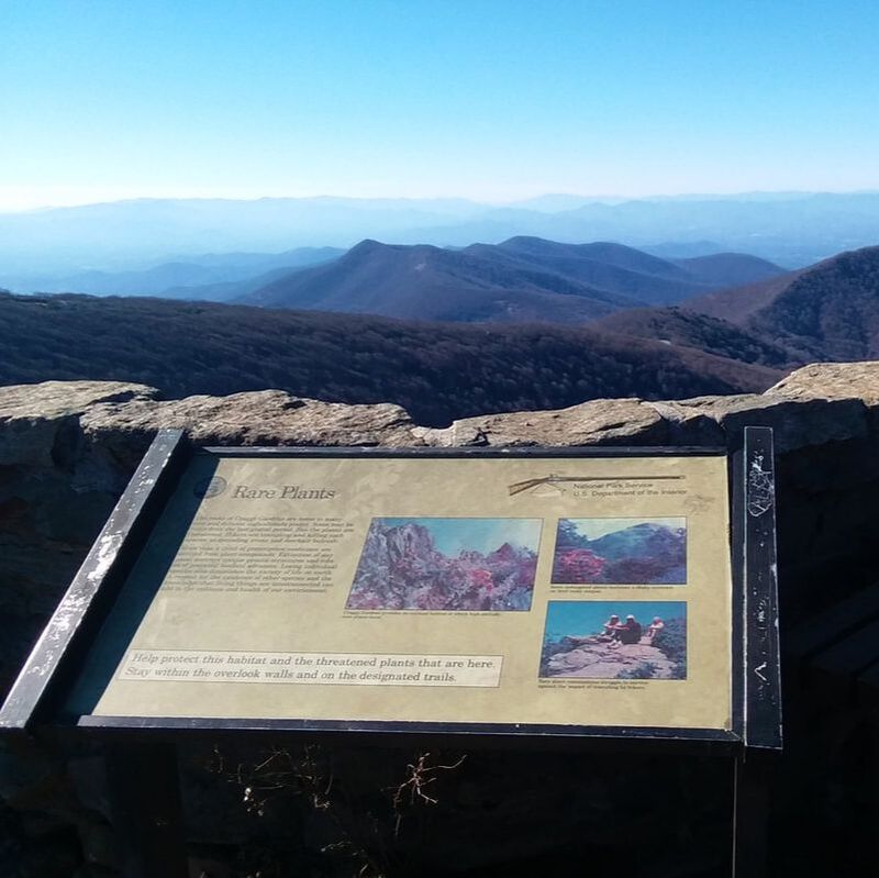 main overlook at the summit