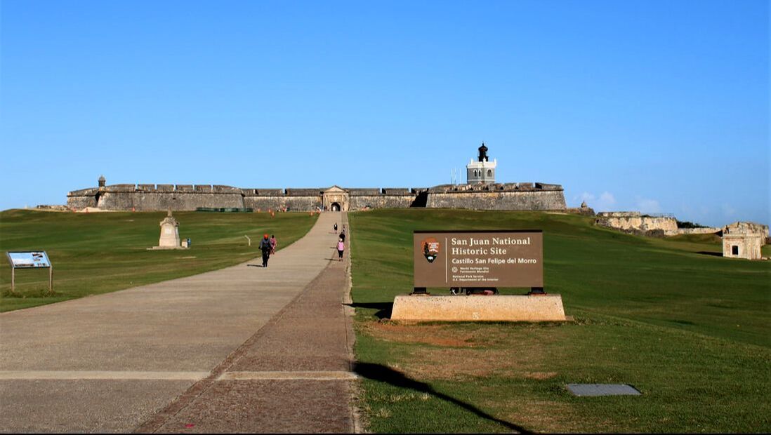 green lawn of the fortress