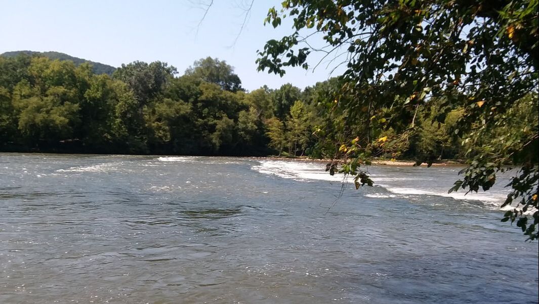 Looking across the river