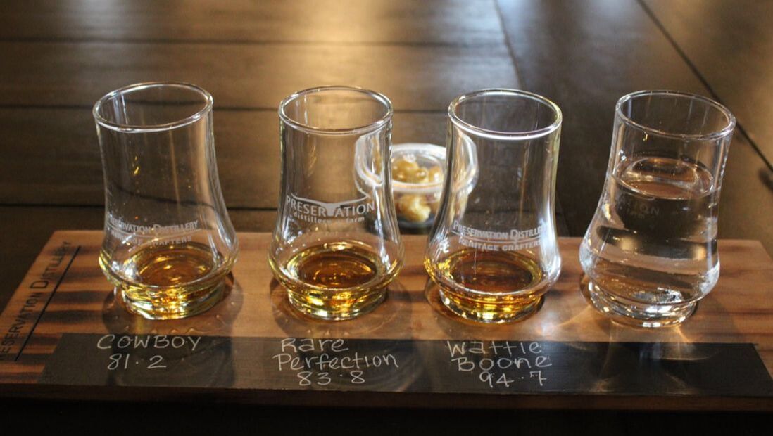 samples of Kentucky whisky 