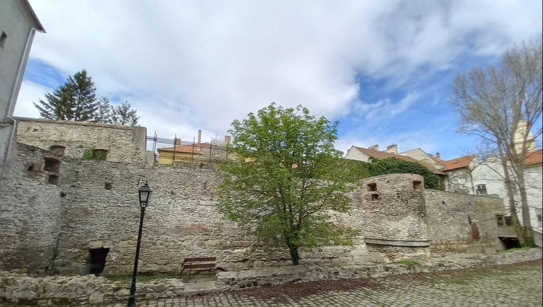 old stone fortification walls