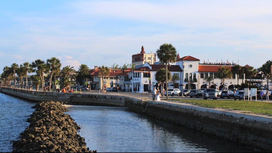 walkway along the waterfront