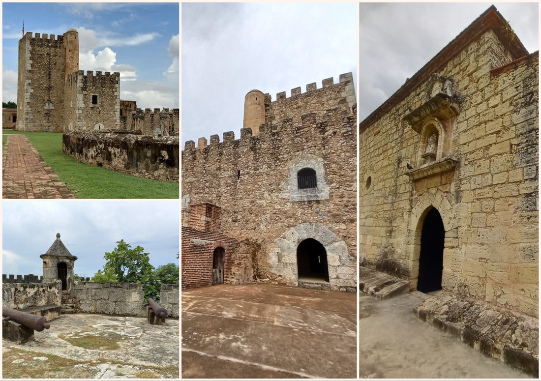 stone fortress interior and exterior