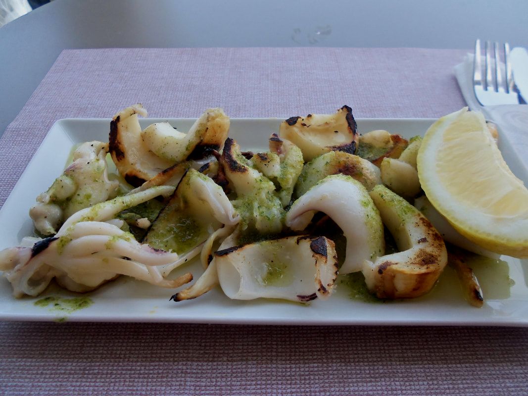 dish of grilled cuttlefish