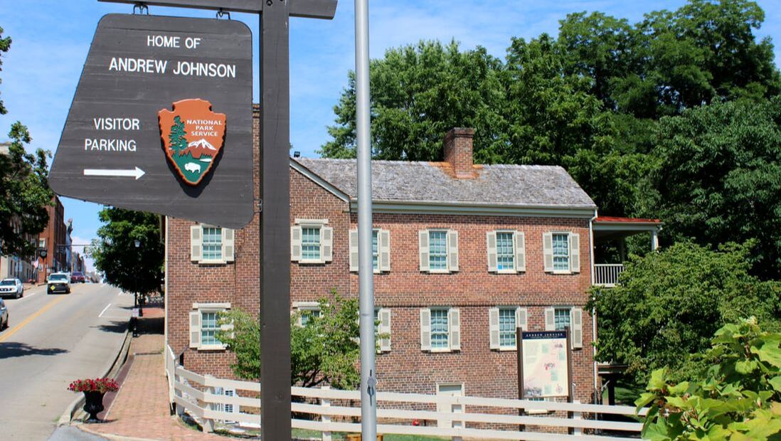 Exterior of Andrew Johnson house