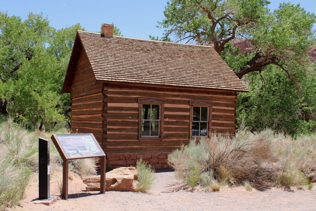 tiny wooden school house