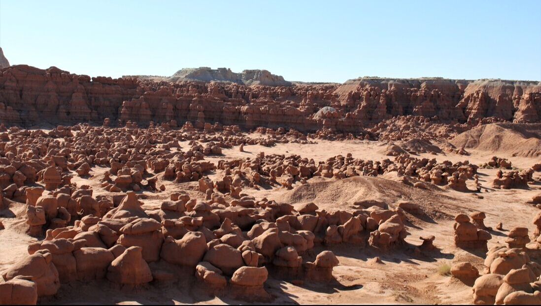 small sandstone structures