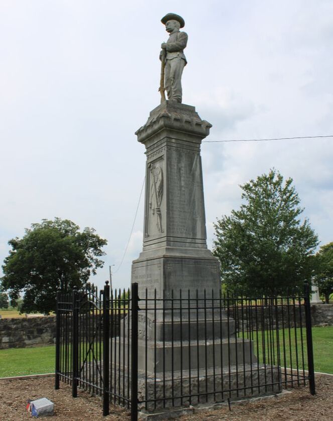 soldier statue at war monument 