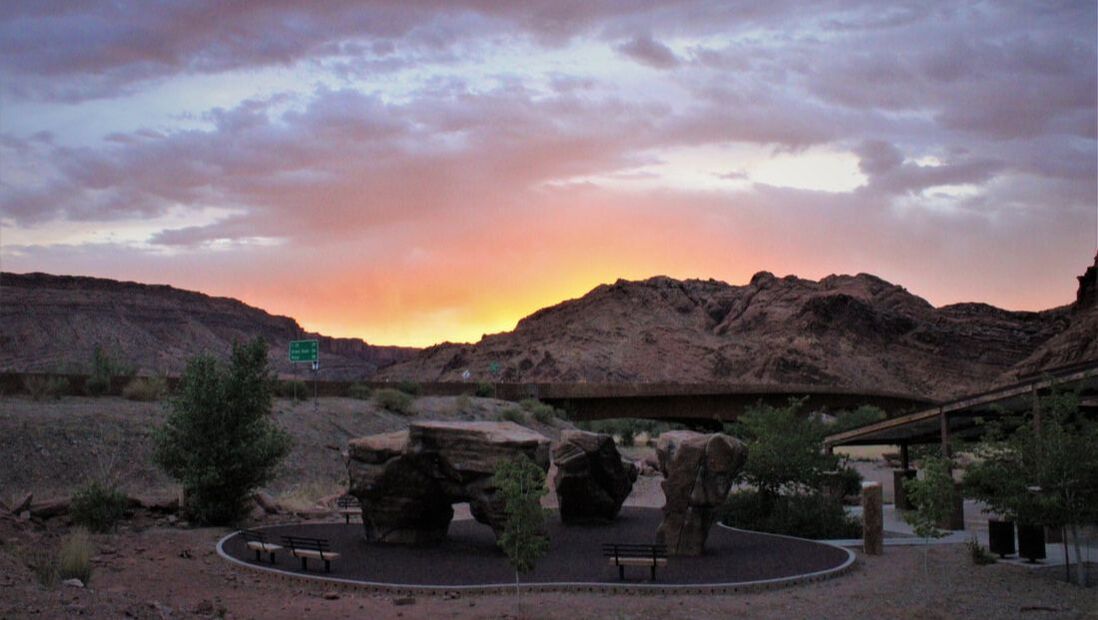 amazing desert sunset