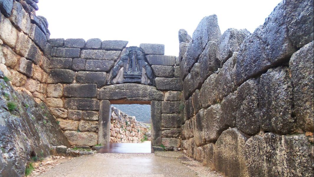 stone entrance way 